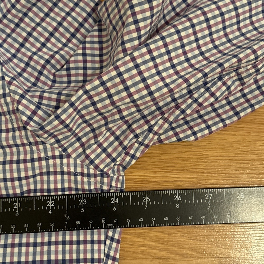 J. Crew Shirt Men's XL Multicolor Check Pattern Long Sleeve Button Down Preppy - Picture 4 of 8
